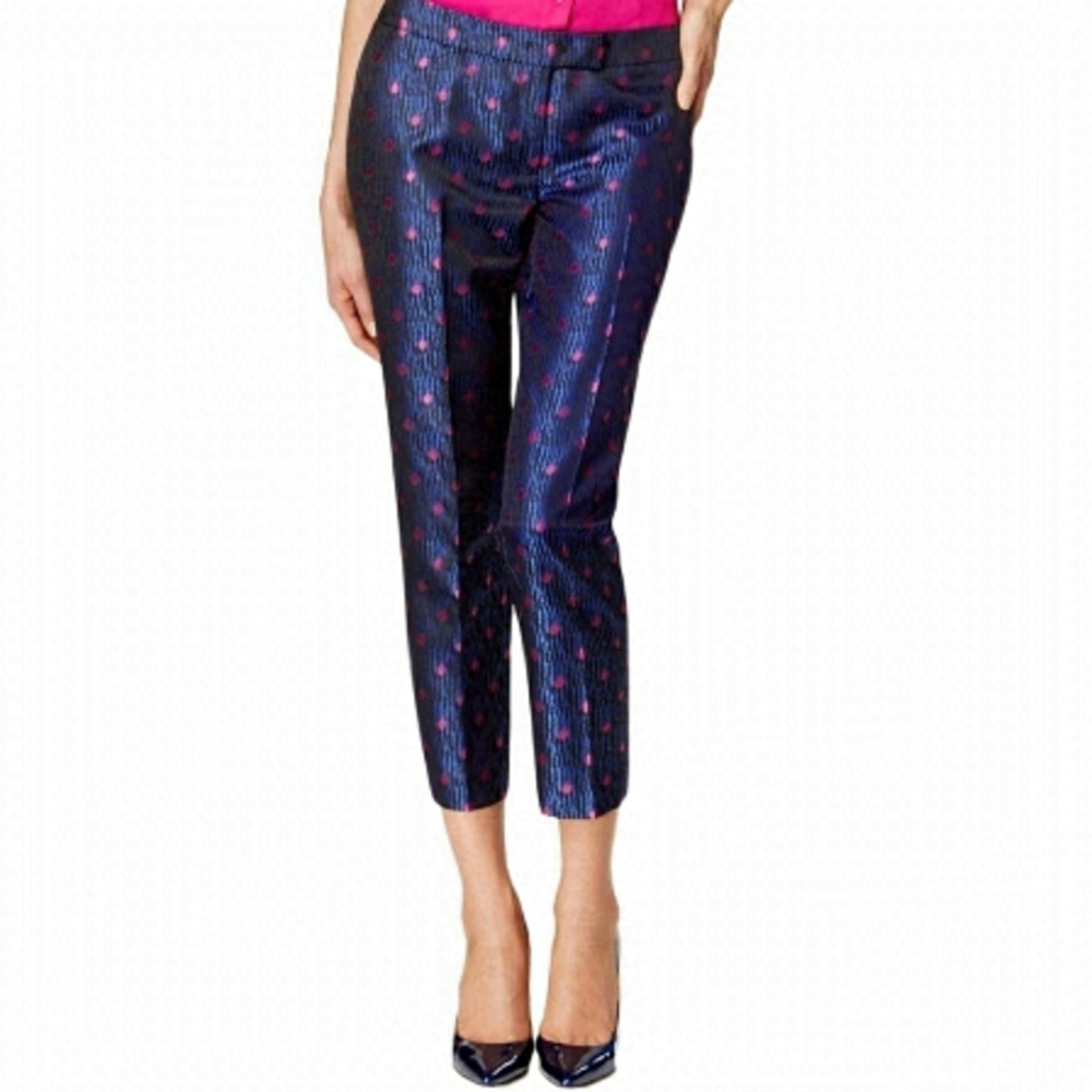 ANNE Klein Ankle Pants. Shimmery Pink and Blue. Very Beautiful. Ladies Size 6